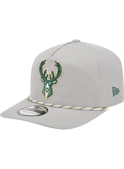 19Twenty Grey Snapback – New Era Milwaukee Bucks 1