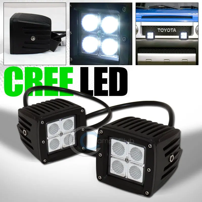 2-Piece 12W Cree Led Light Bar Kit – Spot Beam Configuration, Designed For Off-Road Bull Guards, Roof Or Bumper Mounting 1