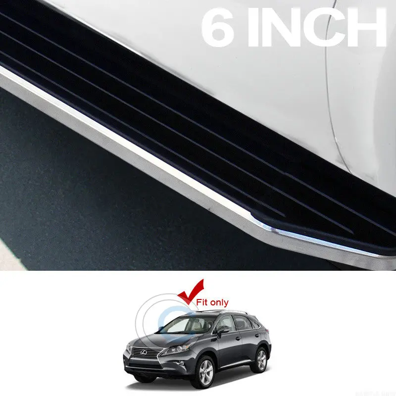 2010–2015 Lexus Rx350 6-Inch Black-And-Chrome Oe-Style Aluminum Running Boards 1