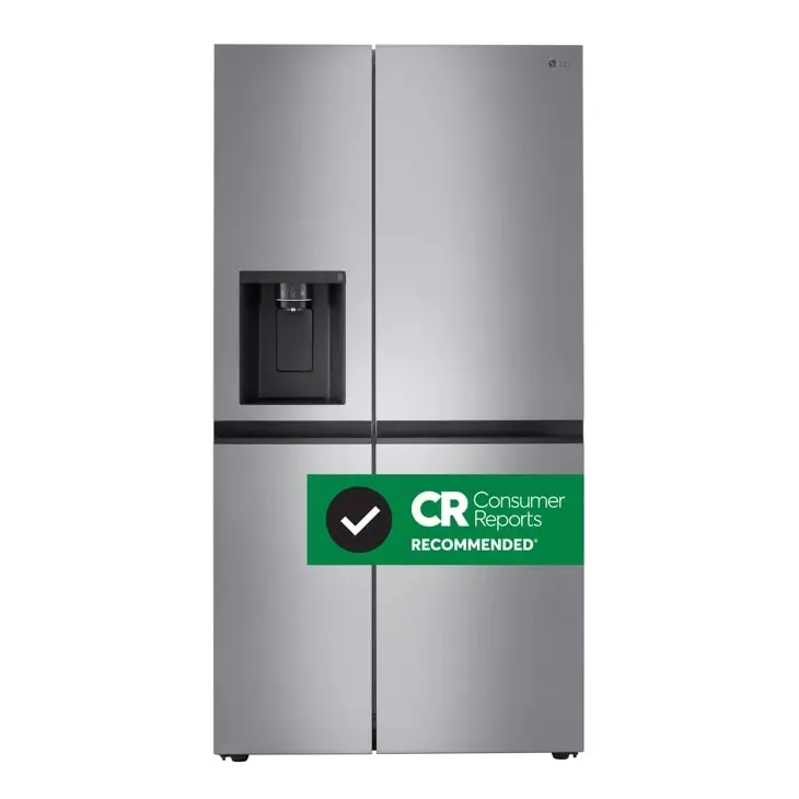 27 Cu. Ft. Side-By-Side Refrigerator With Smoothtouch Ice Dispenser And Smartthinq 1