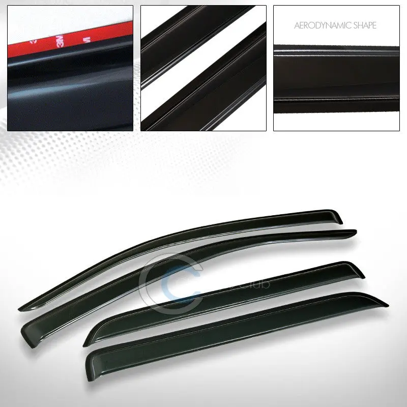 4-Piece Smoke Vent Shade Deflectors For 2008–2017 Toyota Sequoia 1