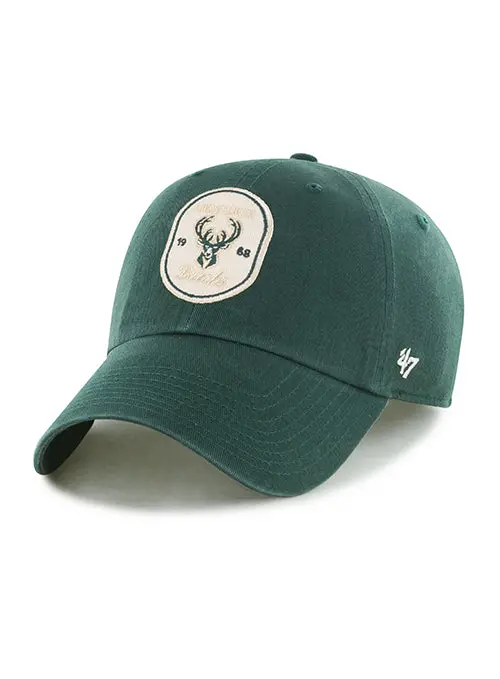 '47 Brand Crosspatch Milwaukee Bucks Adjustable Hat – Clean Up Style 1