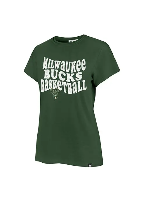 '47 Brand Frankie Free Spirit Women’S T-Shirt – Milwaukee Bucks 1