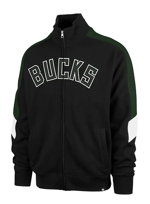 '47 Brand Shoot Out Track Jacket – Milwaukee Bucks Wordmark Style 1