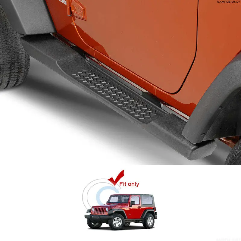 6-Inch Oem-Style Black Side Step Running Boards For 2007–2017 Jeep Wrangler Jk Two-Door 1