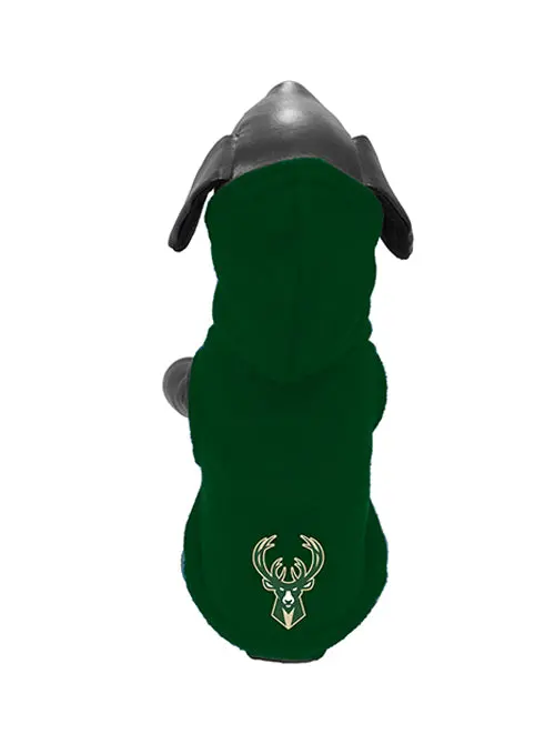 All Star Dogs Icon Milwaukee Bucks Pet Hooded Sweatshirt 1