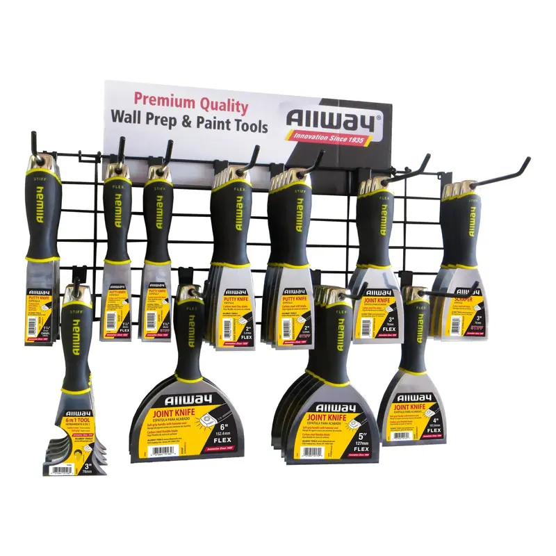 Allway Dsxw11 55-Piece Joint Knife Merchandising Display With Soft-Grip Tools 1