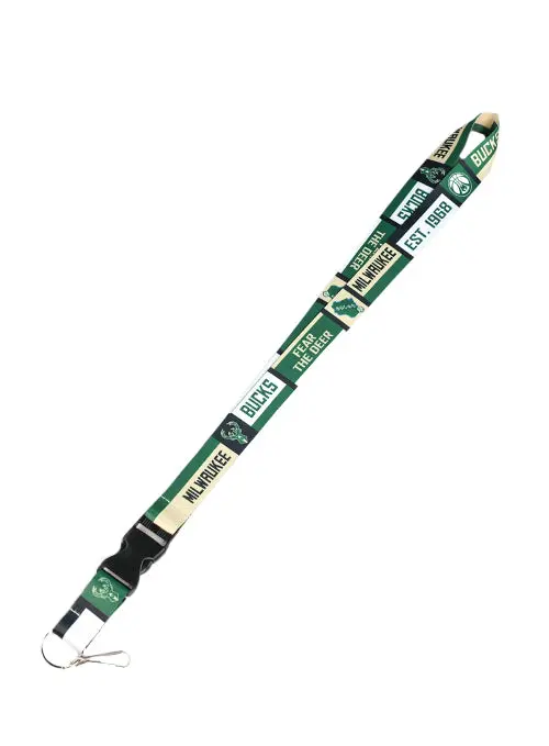 Aminco Milwaukee Bucks Patterned Nylon Lanyard 1