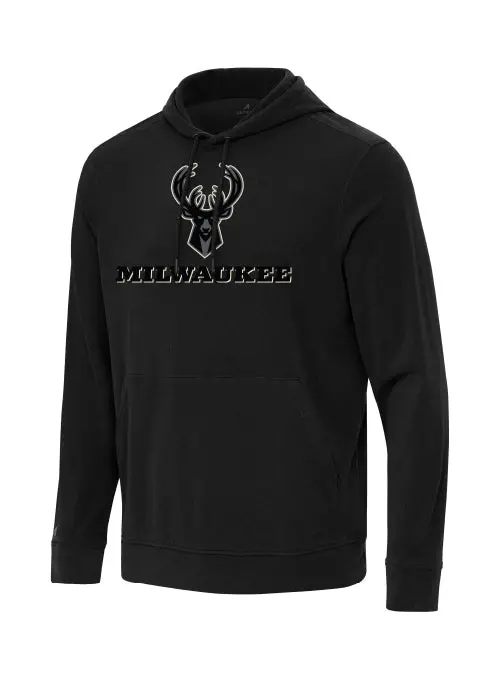 Antigua Omni Night Vision Hoodie – Milwaukee Bucks Lightweight Pullover Sweatshirt 1