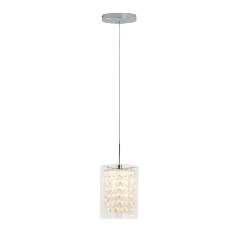Artika Crystal Cube Chrome Mini Pendant – 5.5W Integrated Led Kitchen Island Light 1