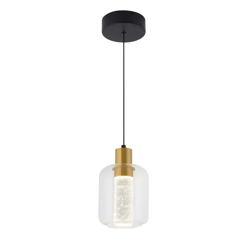 Artika Essence Globe Black-And-Gold Mini Pendant – 6.5W Integrated Led For Kitchen Islands 1