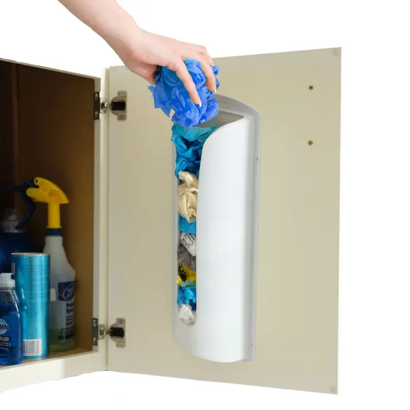 Bagstor Grocery Bag Organizer And Wall-Mounted Dispenser 1