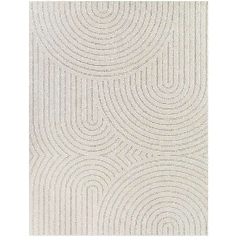 Balta Caserio Cream 7'10" X 10' Abstract-Inspired Area Rug 1