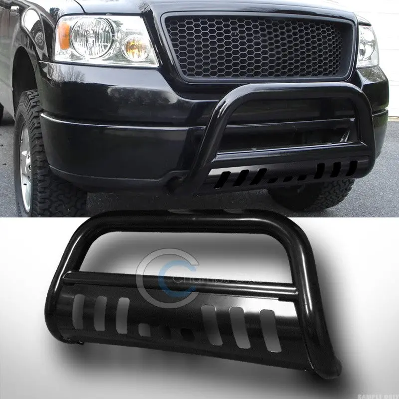 Black Heavy-Duty Bull Bar Brush Guard For 2007–2016 Toyota Tundra & 2008+ Sequoia 1