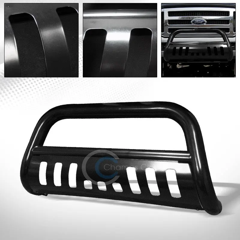 Black Steel Bull Bar Brush Guard With Grill Protection – Fits 2005–2007 Ford F-250/F-350 1