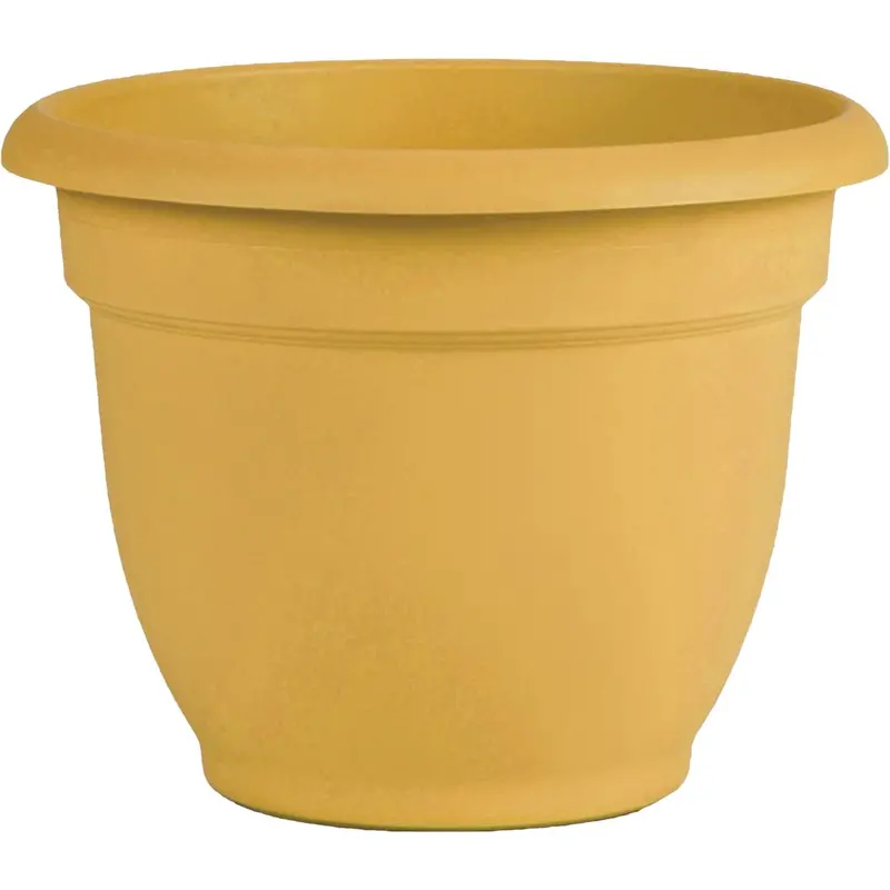 Bloem Ariana Self-Watering Planter – 8.8-Inch Height × 8-Inch Diameter, Earthy Yellow Plastic 1