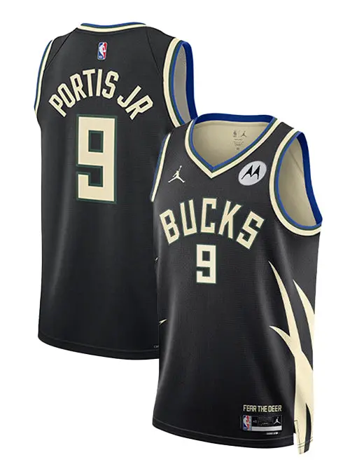 Bobby Portis 2022 Jordan Statement Swingman Jersey – Milwaukee Bucks 1