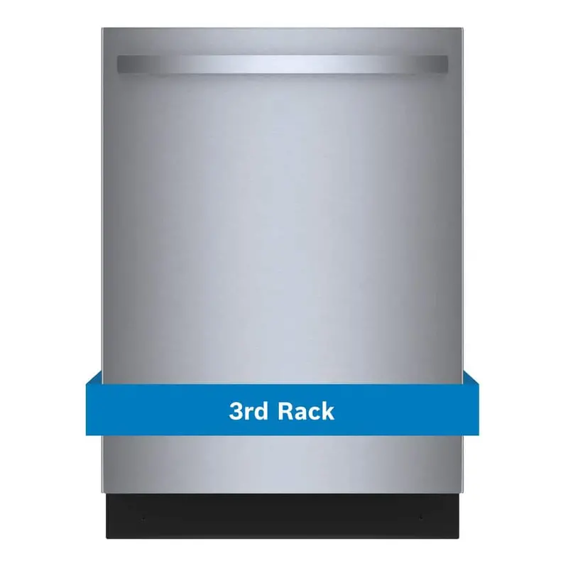 Bosch 300 Series 24-Inch Stainless Top-Control Dishwasher – Bar Handle, Tall Tub, 3Rd Rack, 46 Dba 1
