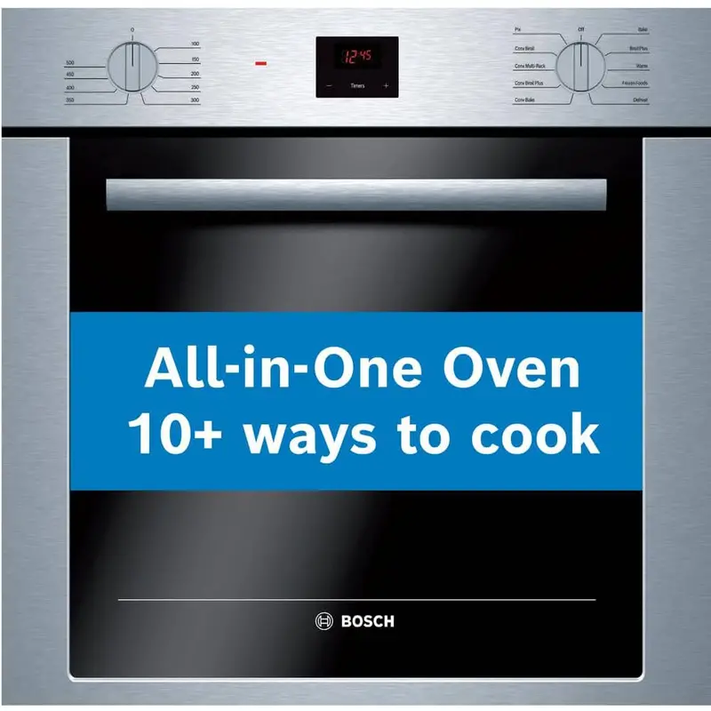 Bosch 500 Series 24-Inch Smart Built-In Wall Oven With European Convection & Self-Cleaning – Stainless Steel 1