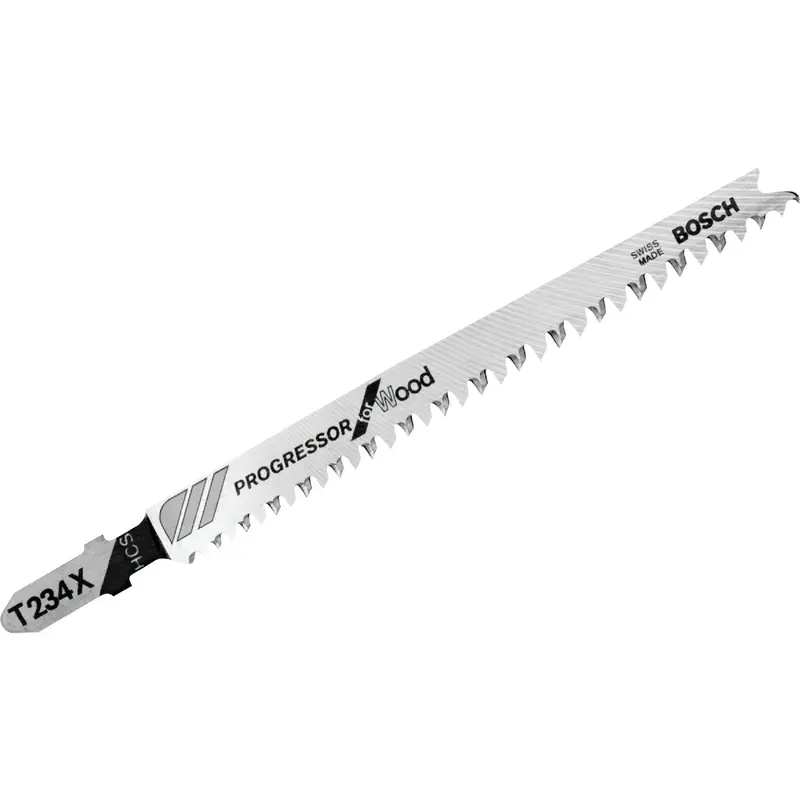 Bosch Progressor T-Shank Jig Saw Blades – 4-1/4-Inch, 8–12 Tpi High-Carbon Steel For Wood (5-Pack) 1
