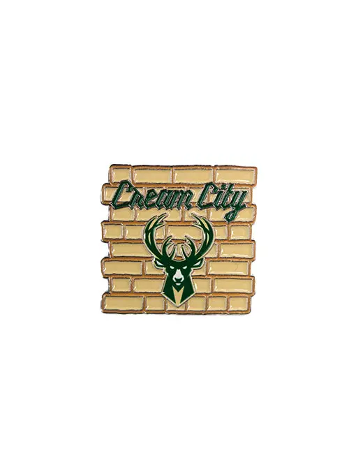 Brick City Enamel Pin – Aminco Milwaukee Bucks 2025–26 City Edition 1