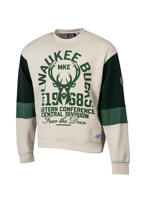 'Bucks In Six' Leather Ball Crewneck Sweatshirt 1