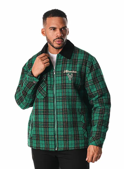 Bucks In Six X The Wild Collective Plaid Flannel Jacket 1