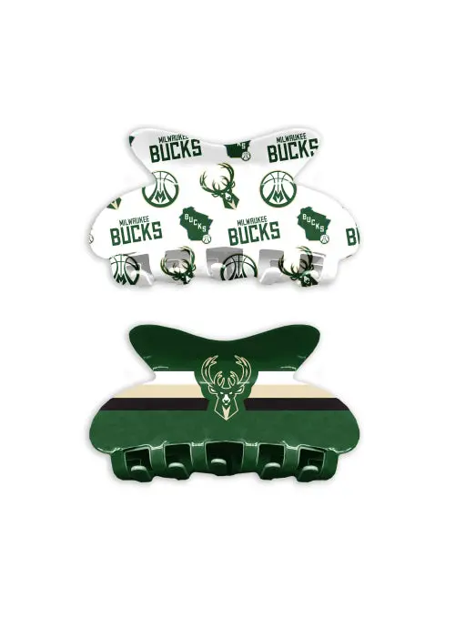 Bucks Pro Shop Milwaukee Bucks 2-Piece Hair Clip Set 1