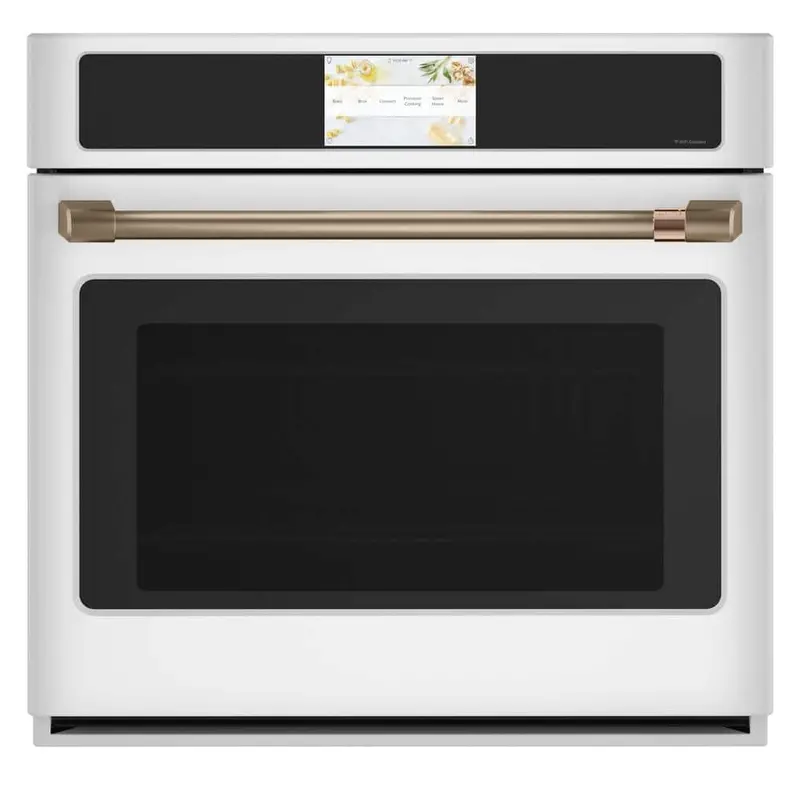 Café 30 In. Matte White Fingerprint-Resistant Smart Single Electric Convection Wall Oven With Self-Clean 1
