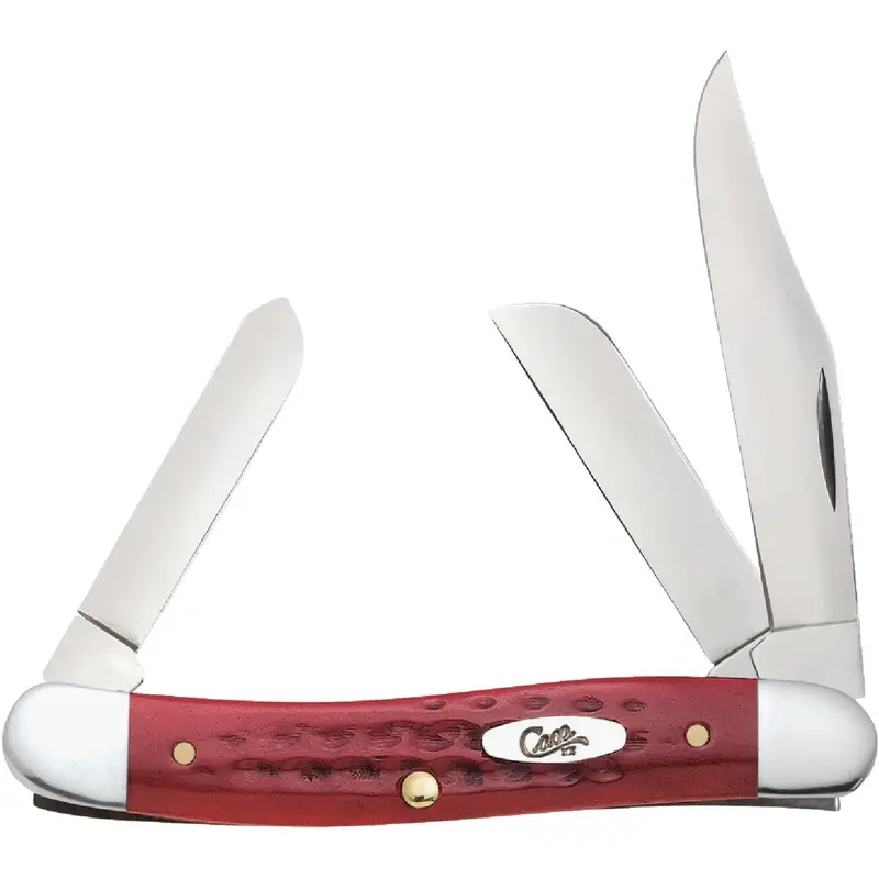 Case Medium Stockman Pocket Knife – Triple-Blade Folding Utility Knife (2.57"–1.71" Blades) 1