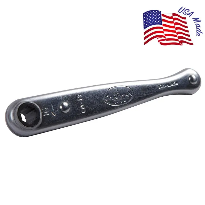Chapman Mfg Cm-13 Famous Mini 1/4" Drive Ratchet — Silver 1