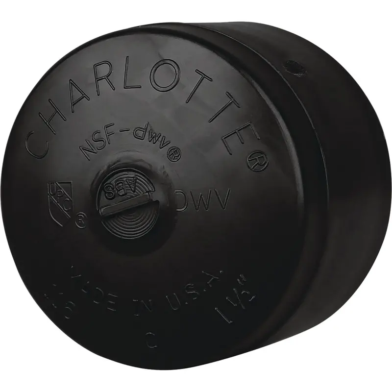 Charlotte Pipe Abs Hub Cap – 4-Inch Diameter For Drain, Waste, And Vent Systems 1