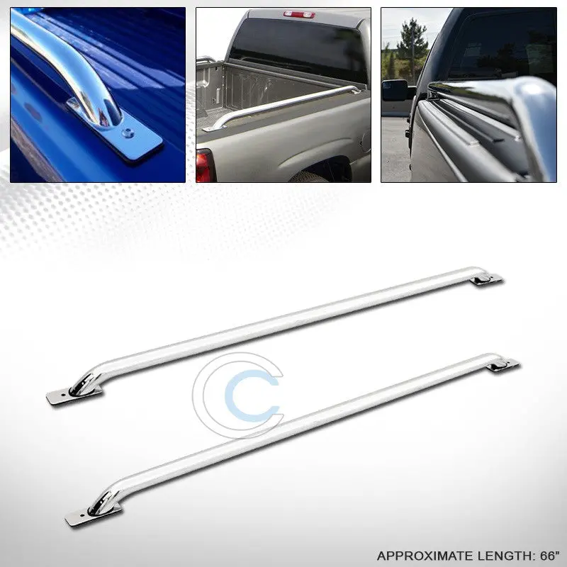 Chrome Running Boards For 2007+ Silverado/Sierra, 2004+ Colorado/Canyon (5.8' Bed) 1