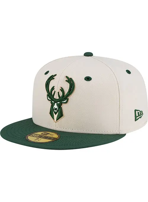City Brim 59Fifty Fitted Hat – New Era Milwaukee Bucks 2025–26 Collection 1