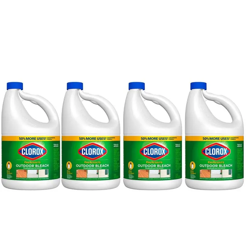 Clorox Pro Results Outdoor Bleach Cleaner – 121 Oz. (4-Pack) 1