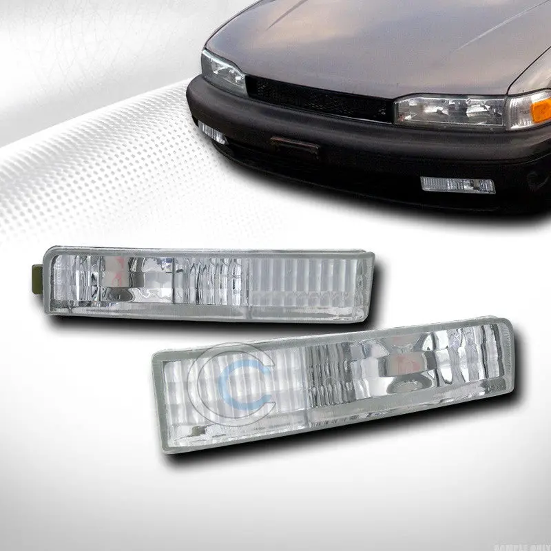 Crystal Clear Front Turn Signal Lights For 1990–1991 Honda Accord 1