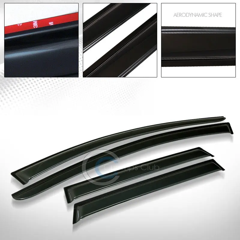 Custom-Fit Smoke Vent Visors For 2015–2017 Nissan Murano 1