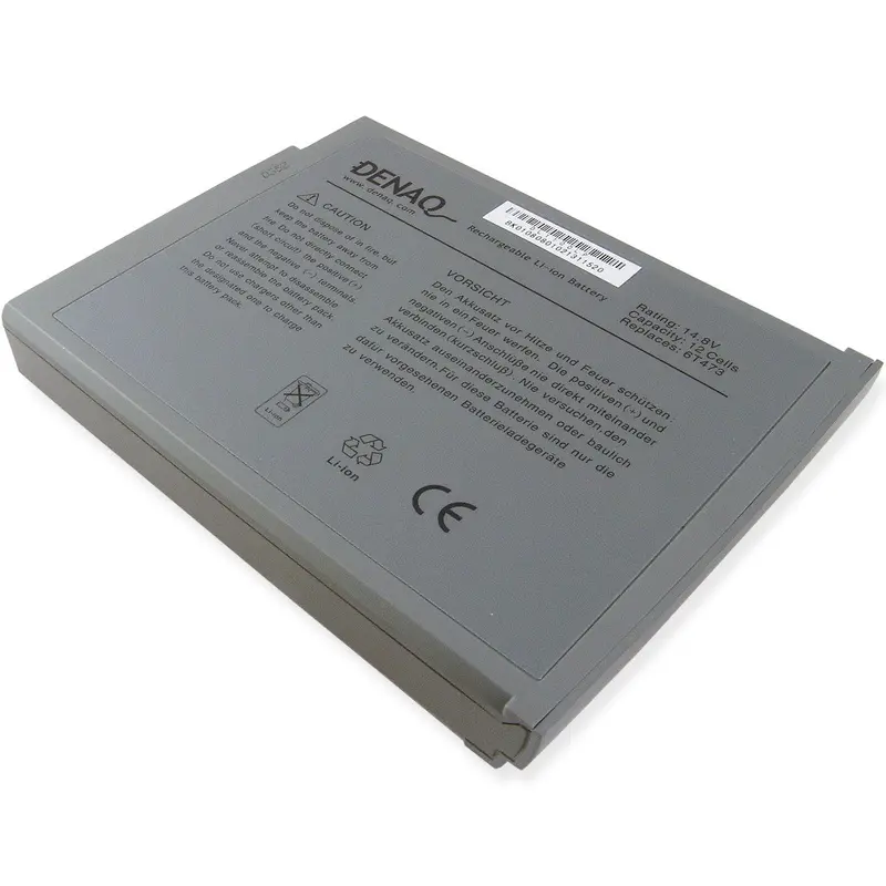Denaq 12-Cell 96Wh High-Capacity Li-Ion Battery For Dell Inspiron 1100–5160 And Latitude 100L 1