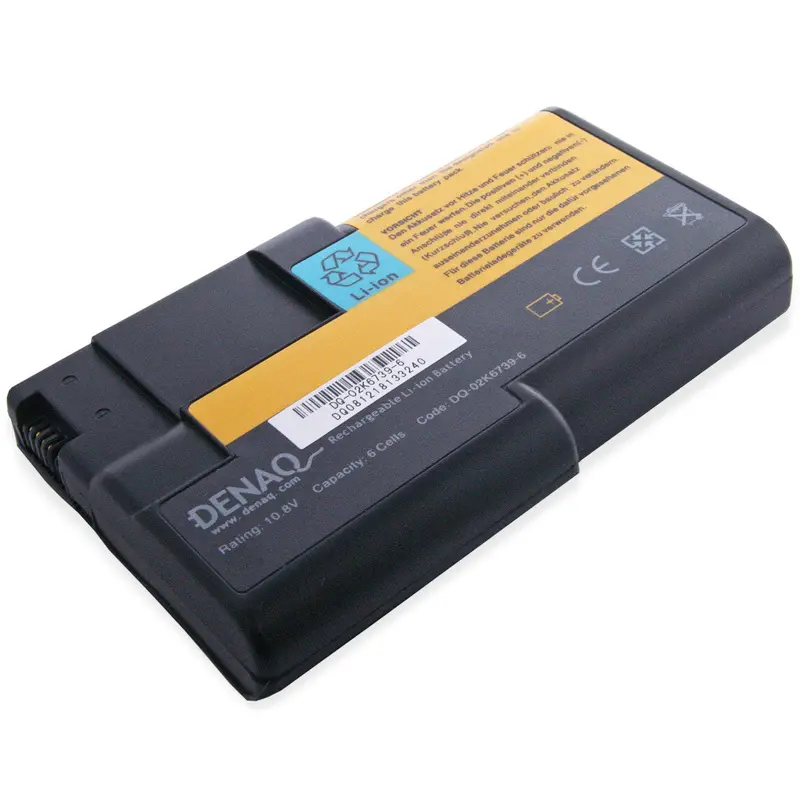 Denaq 58Wh 6-Cell Li-Ion Battery Compatible With Ibm Thinkpad I1800, A21E, And A22E 1
