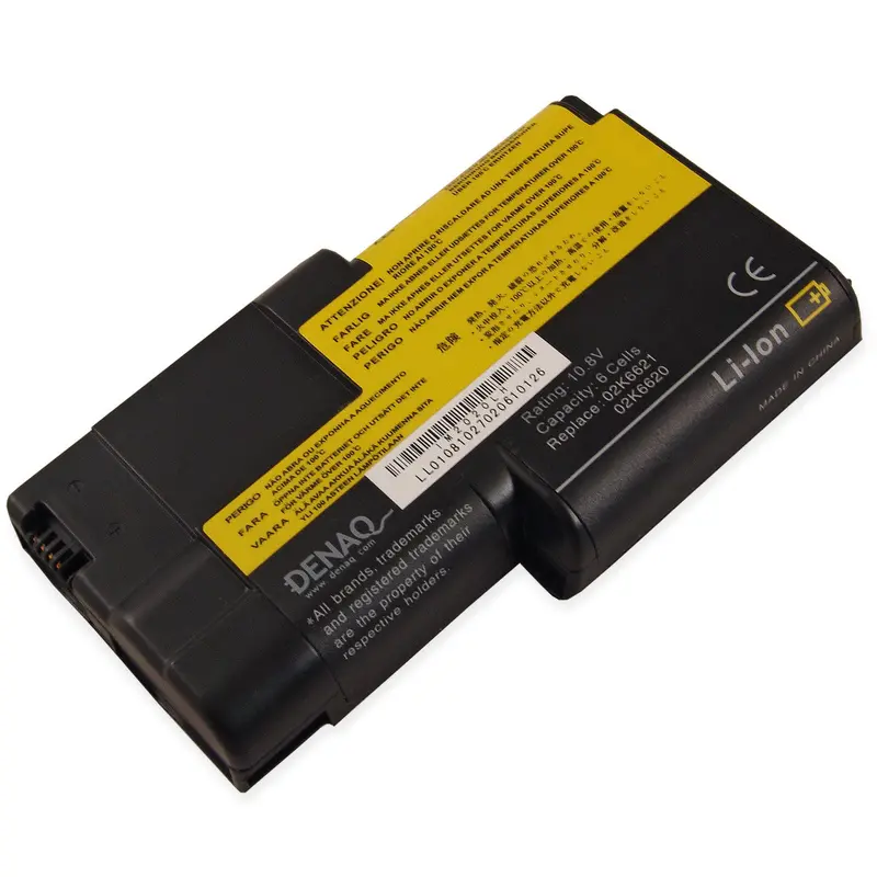 Denaq 58Wh 6-Cell Li-Ion Replacement Battery For Ibm Thinkpad T20–T23 Models 1