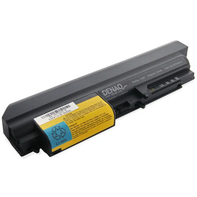 Denaq 58Wh 6-Cell Rechargeable Battery For Ibm Thinkpad R61, T400, T61, And Related Models 1