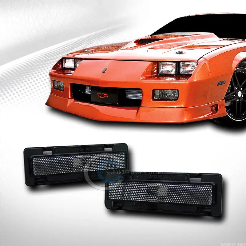 Depo Smoke-Tinted Bumper Side Marker Reflectors For 1985–1992 Camaro & Firebird 1