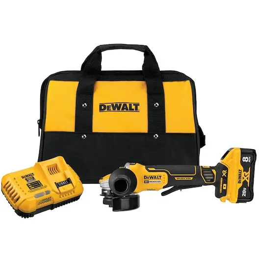 Dewalt Dcg415W1 20V Max Xr Brushless 4-1/2" To 5" Small Angle Grinder Kit With Power Detect 1