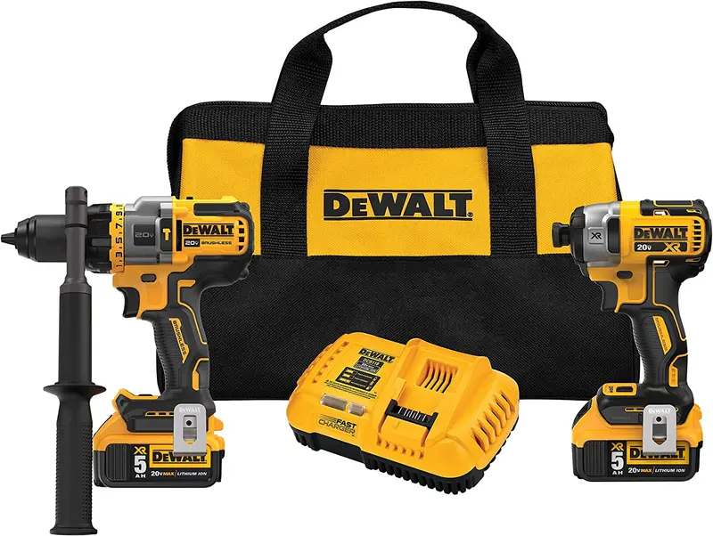 Dewalt Dck2100P2 20V Max Brushless 2-Tool Combo Kit: Hammer Drill/Driver + Flexvolt Compatibility 1