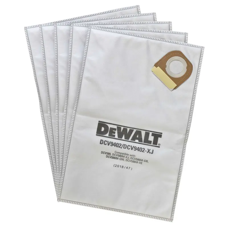 Dewalt Disposable Fleece Liners For Dcv585 Dust Extractor – 5-Pack (Dcv9402) 1