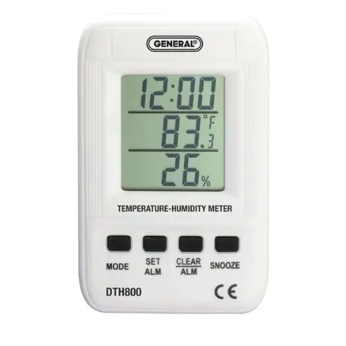 Dth800 Digital Temperature-Humidity Monitor With Built-In Clock Function 1