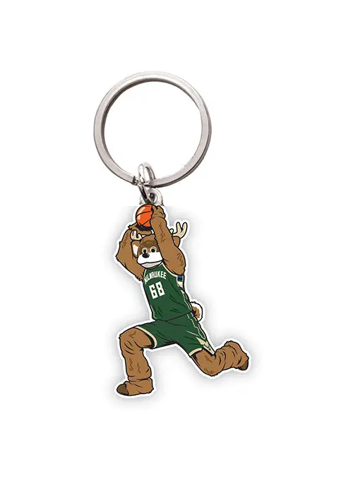 Dunking Bango Acrylic Keychain – Milwaukee Bucks 1