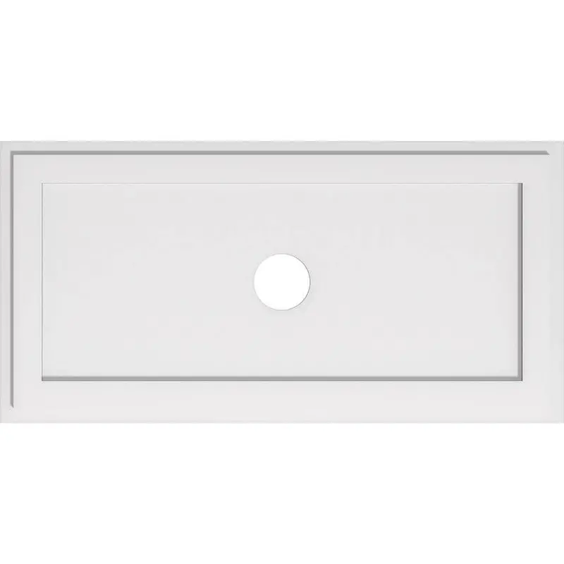 Ekena Millwork Architectural Pvc Ceiling Medallion: 40" W X 20" H X 4" Id X 1" Projection 1