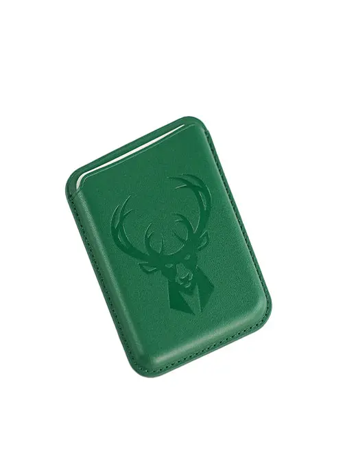Embossed Icon Logo Milwaukee Bucks Phone Back Wallet Case 1