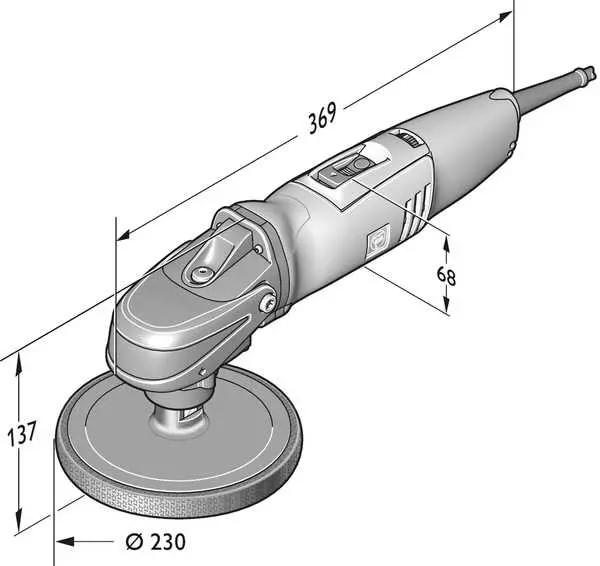 Fein 72214912360 Wpo14-25E Angle Polisher – 60Hz, N12 1